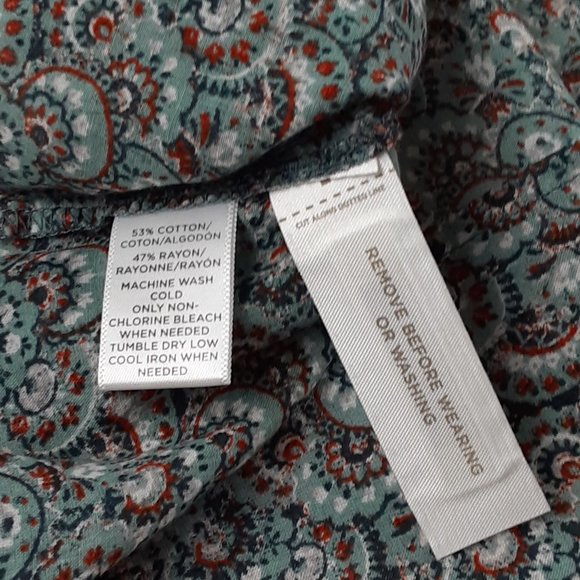 NWT Loft PS Small Petite Printed Top - Picture 5 of 5